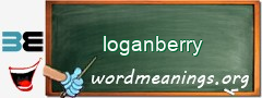 WordMeaning blackboard for loganberry